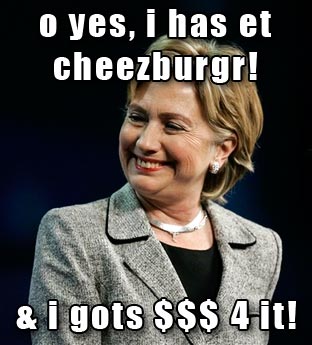 o yes, i has et cheezburgr! & i gots $$$ 4 it! (AP Photo/Charlie Riedel)